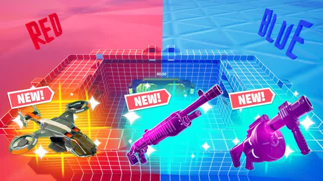 MEGA RED VS BLUE 🔴🔵 WITH EVERY GUN