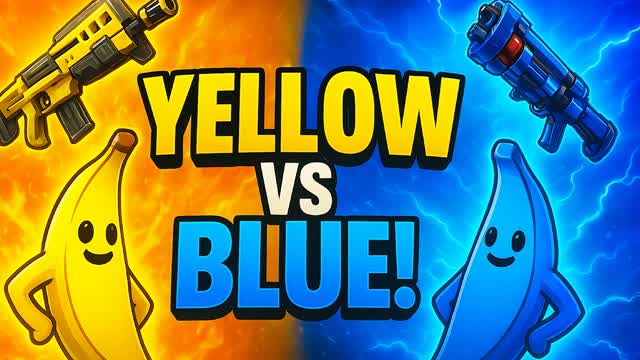BANAN CRAZY YELLOW VS BLUE🔵🟡