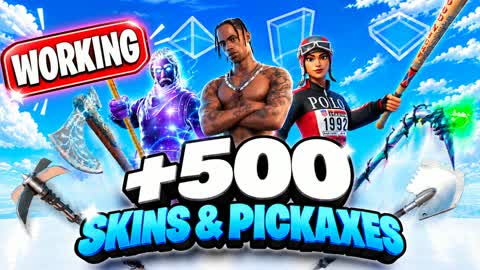 1V1 500+ SKINS & PICKAXES FFA
