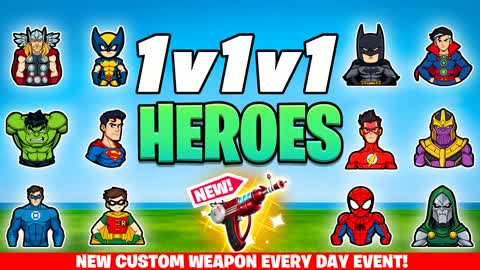 HÉROS 1V1V1 1V1 Réaliste Chacun pour soi
