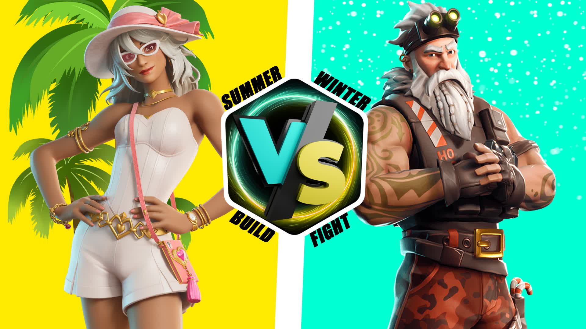 ☀️ SUMMER VS WINTER ❄️ [ BUILD FIGHT ]