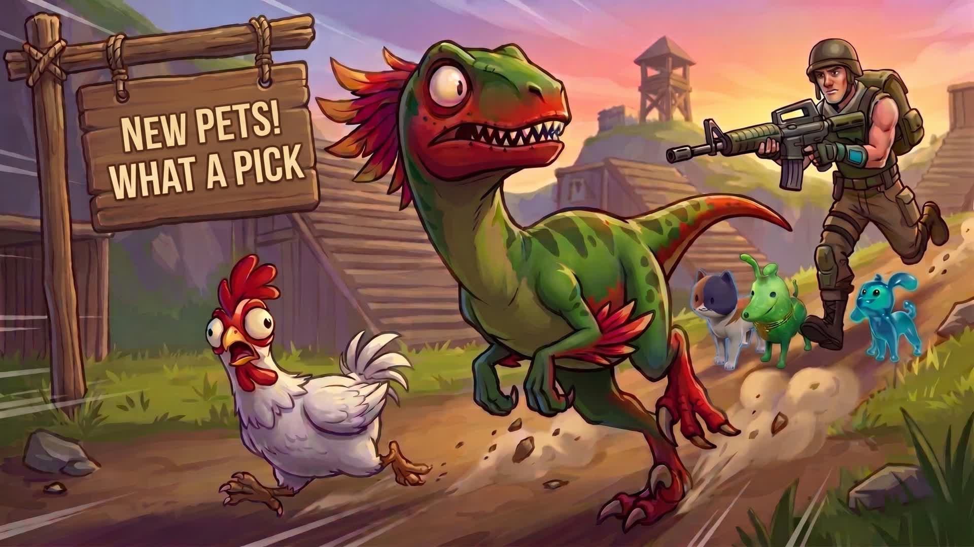 Eliminate the chickens and dinos