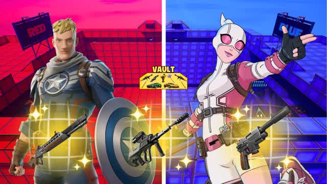 HEROES RED VS BLUE GUN GAME DOOM đŽđ”