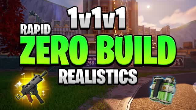 Rapid 1v1v1 Zero Build: Realistic PVP🎯