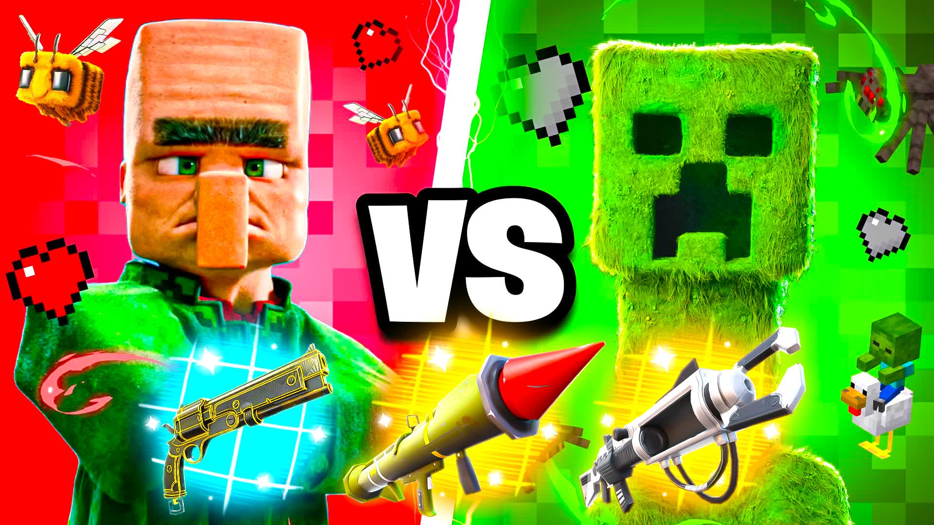 CHAOS TMNT BLOCK 🔴 RED VS BLUE🔵