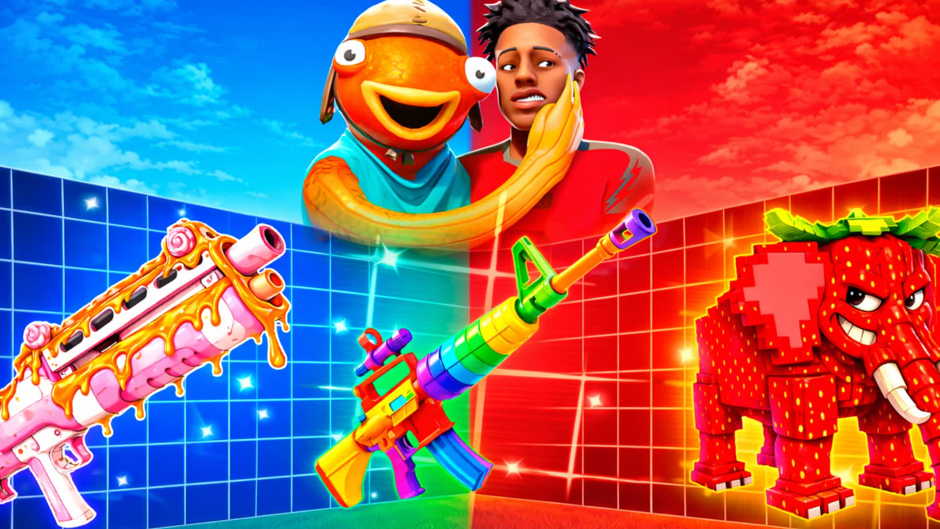 🟥ULTIMATE RED VS BLUE🟦FFA