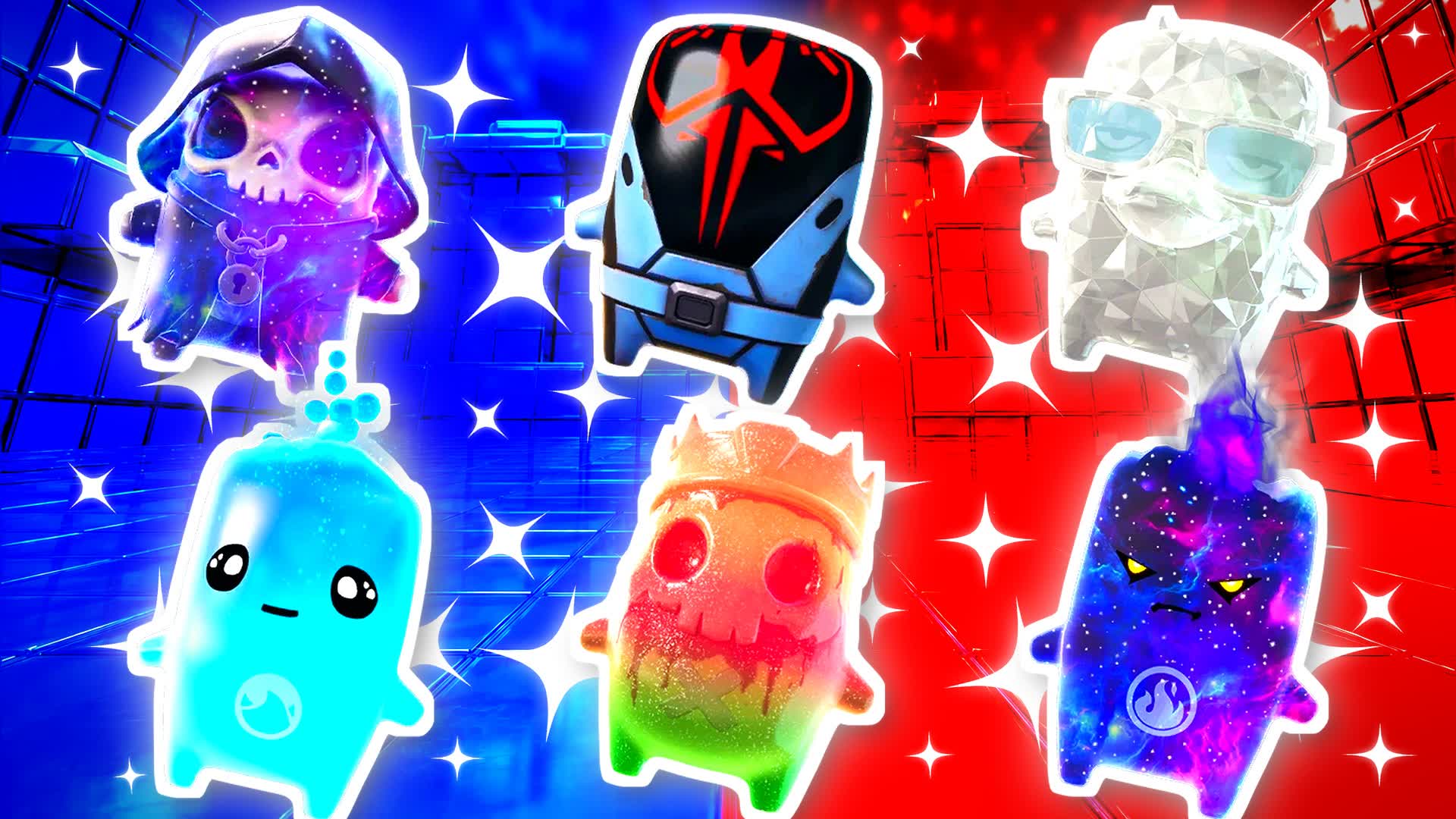 BLUE VS RED AIM TRACE 🔵🔴