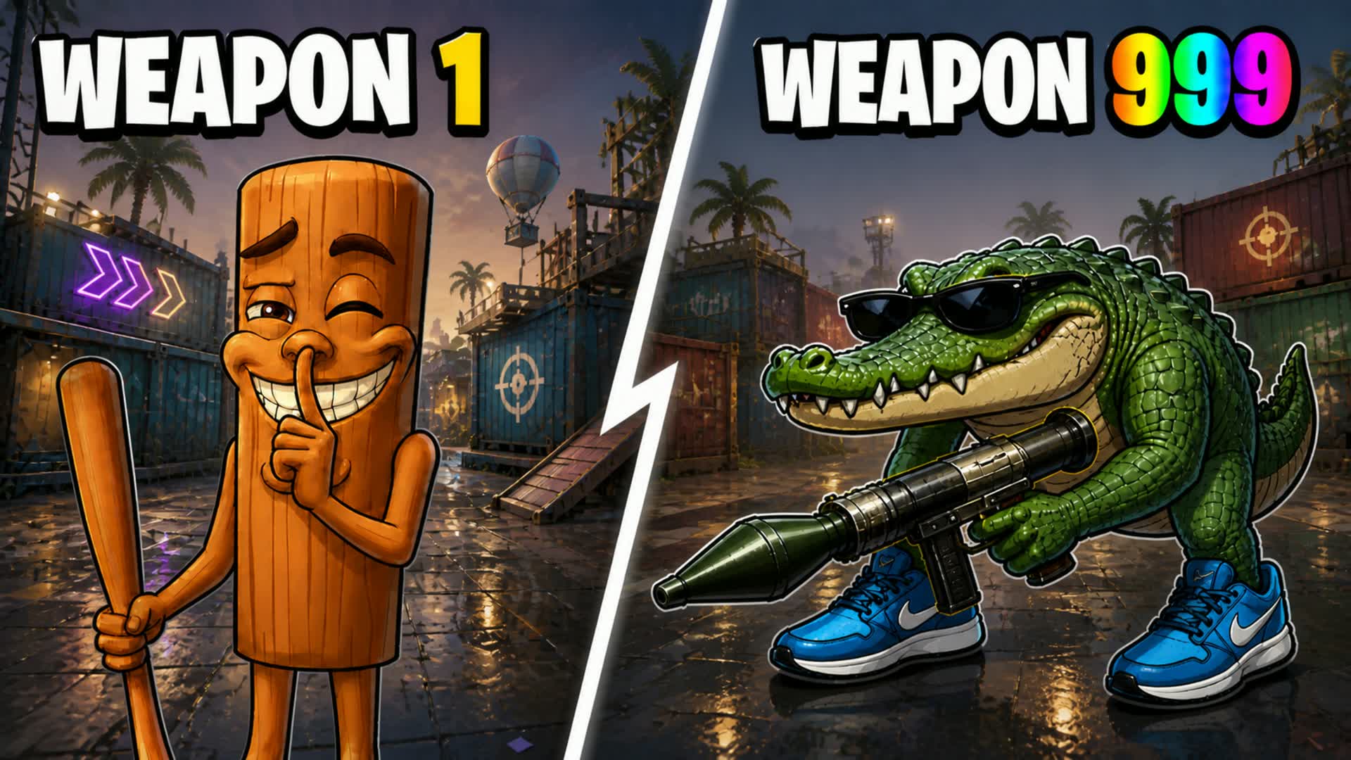🎯 GUN GAME 😂 BRAINROT MEME