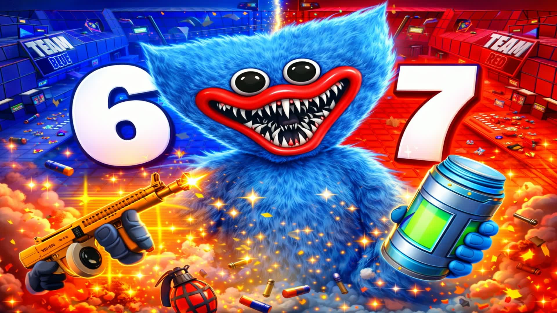 INSANE SIX SEVEN RED VS BLUE ⭐️🔴