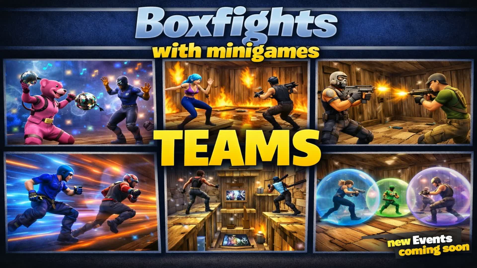 ミニゲーム付きチームボックスファイト