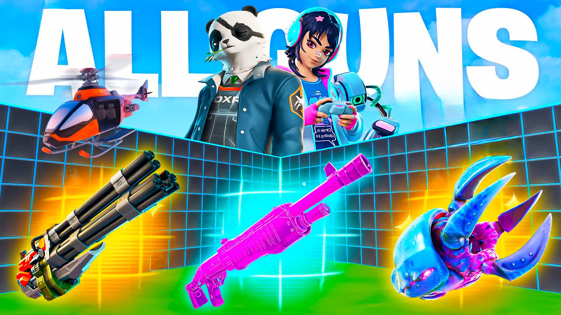 1V1 MEGA FFA ALL GUNS 6564-1431-7933⭐️