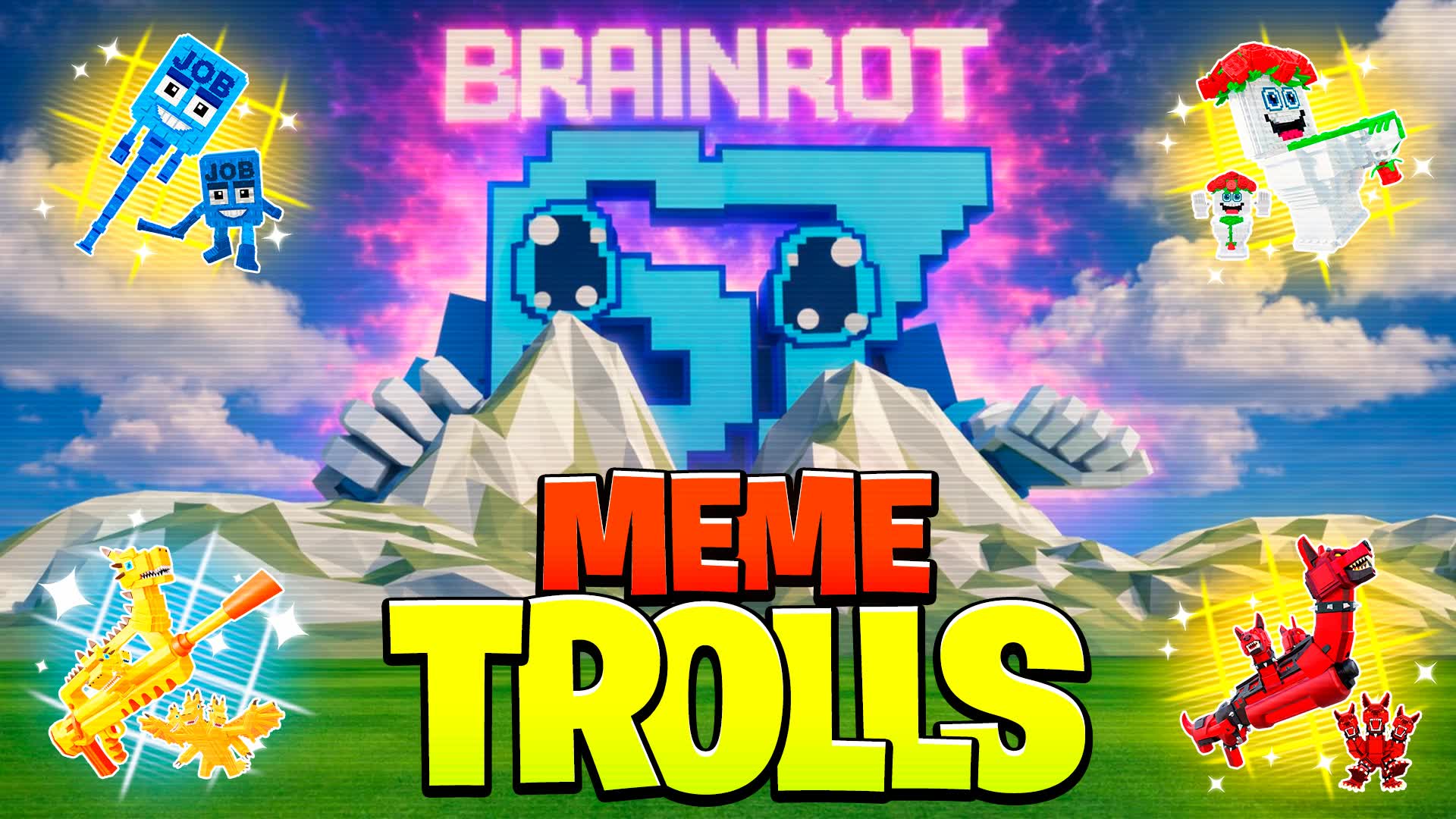 1v1v1 トロールミーム リアリスティック フリーフォーオール