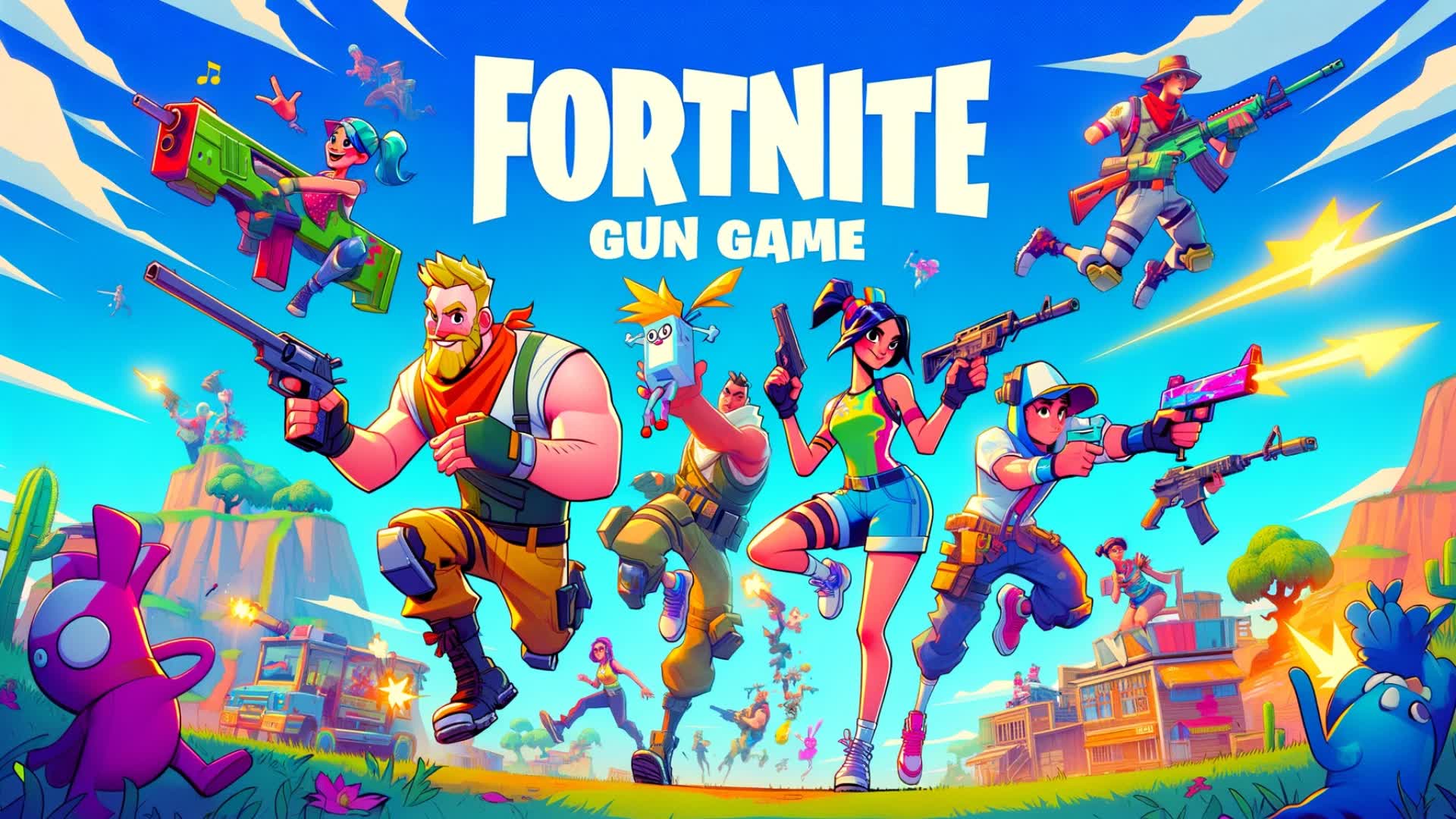 GUN GAME 🔫 ONE SHOT 224793801836 by krazon Fortnite Creative Map