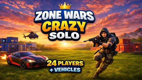 👑 ZONE WARS CRAZY SOLO + VEHICLES 👑