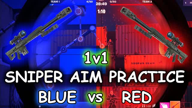 Capture 1 – SNIPER AIM PRACTICE 1v1 RED vs BLUE