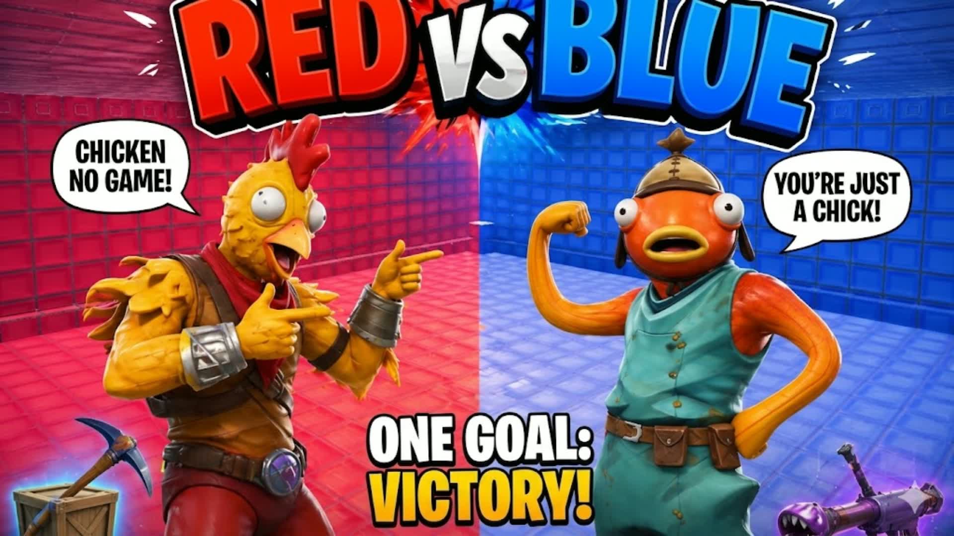 Fish vs chicken [ Red vs Blue ]