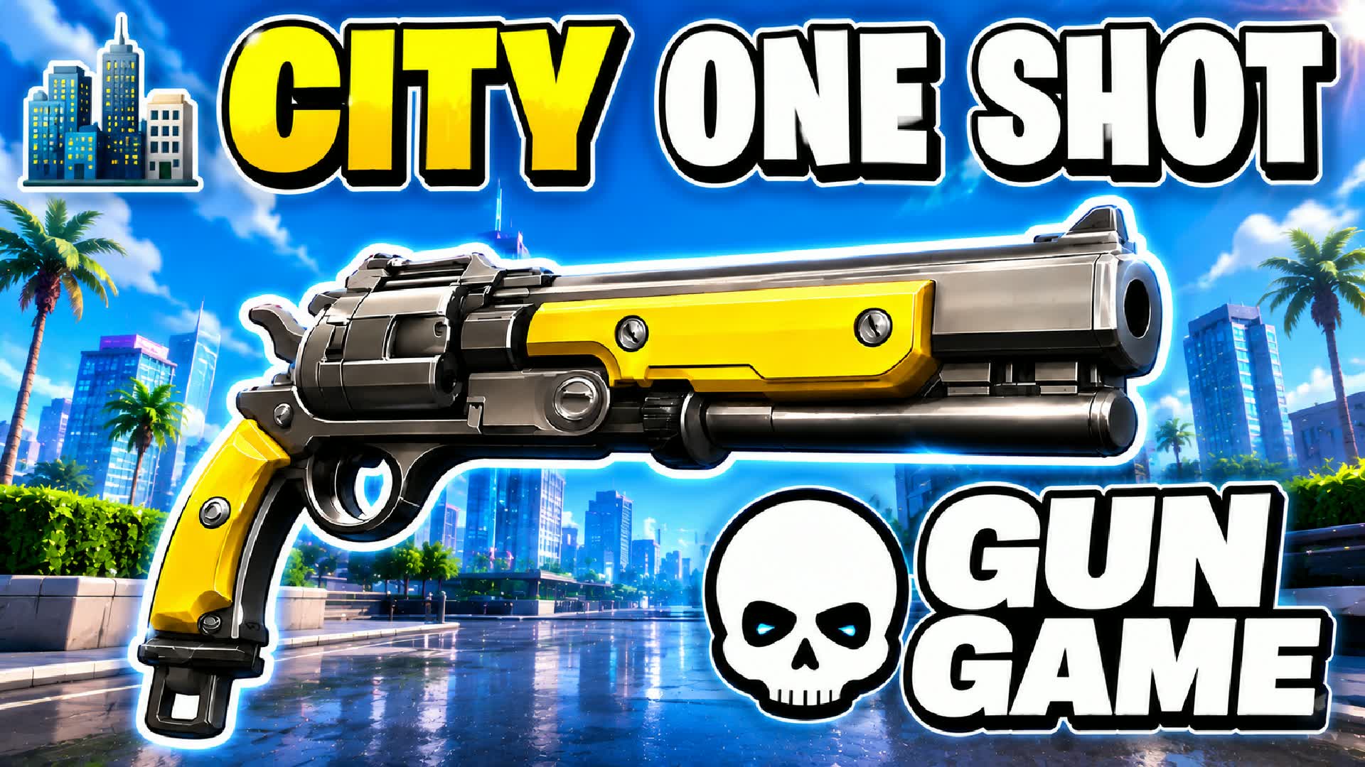 MEGA CITY MEME GUN GAME 🎯 ONE SHOT 🔫