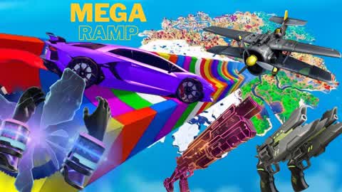 MEGA RAMP  Volcano VS ZOMBIE CITY NEW