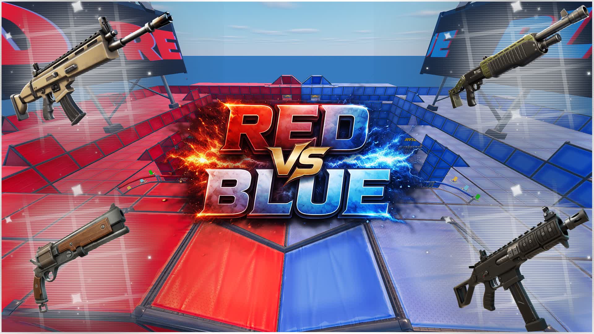 MEGA CRAZY RED VS BLUE🔴🔵MACO
