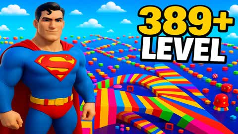 🌈SUPERMEN parkour 389+ level OBBY⭐