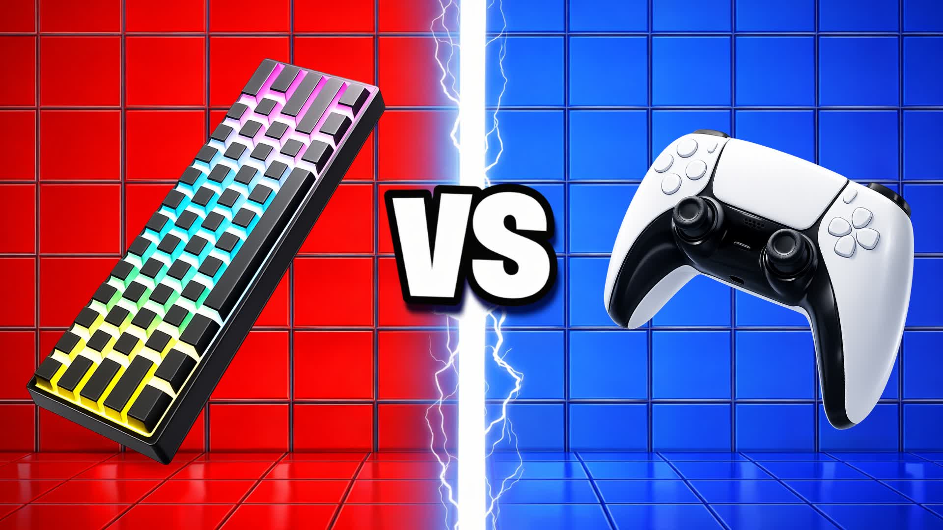 KEYBOARD AND CONSOLE 🔴 RED VS BLUE 🔵
