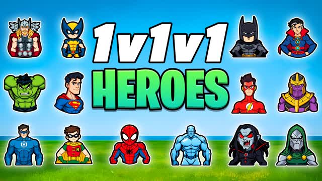 1V1V1 HEROES 1V1 Realistics Free for All