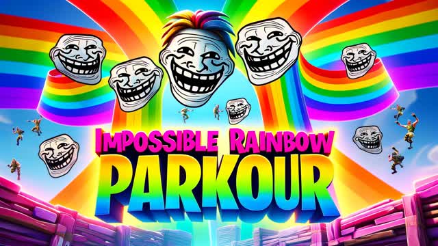 🌈IMPOSSIBLE RAINBOW PARKOUR