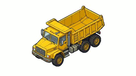 CONSTRUCTION TRUCK IN THE MIDDLE OF NOWHERE