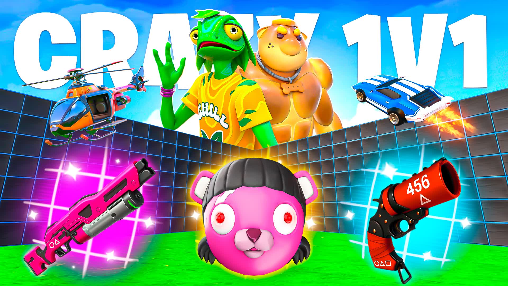 CRAZY 1V1 FFA - ALL GUNS & RIDES 3256-2350-0756 by hozzy