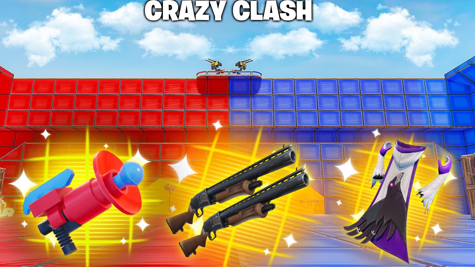 CRAZY CLASH RED VS BLUE 🔴🔵