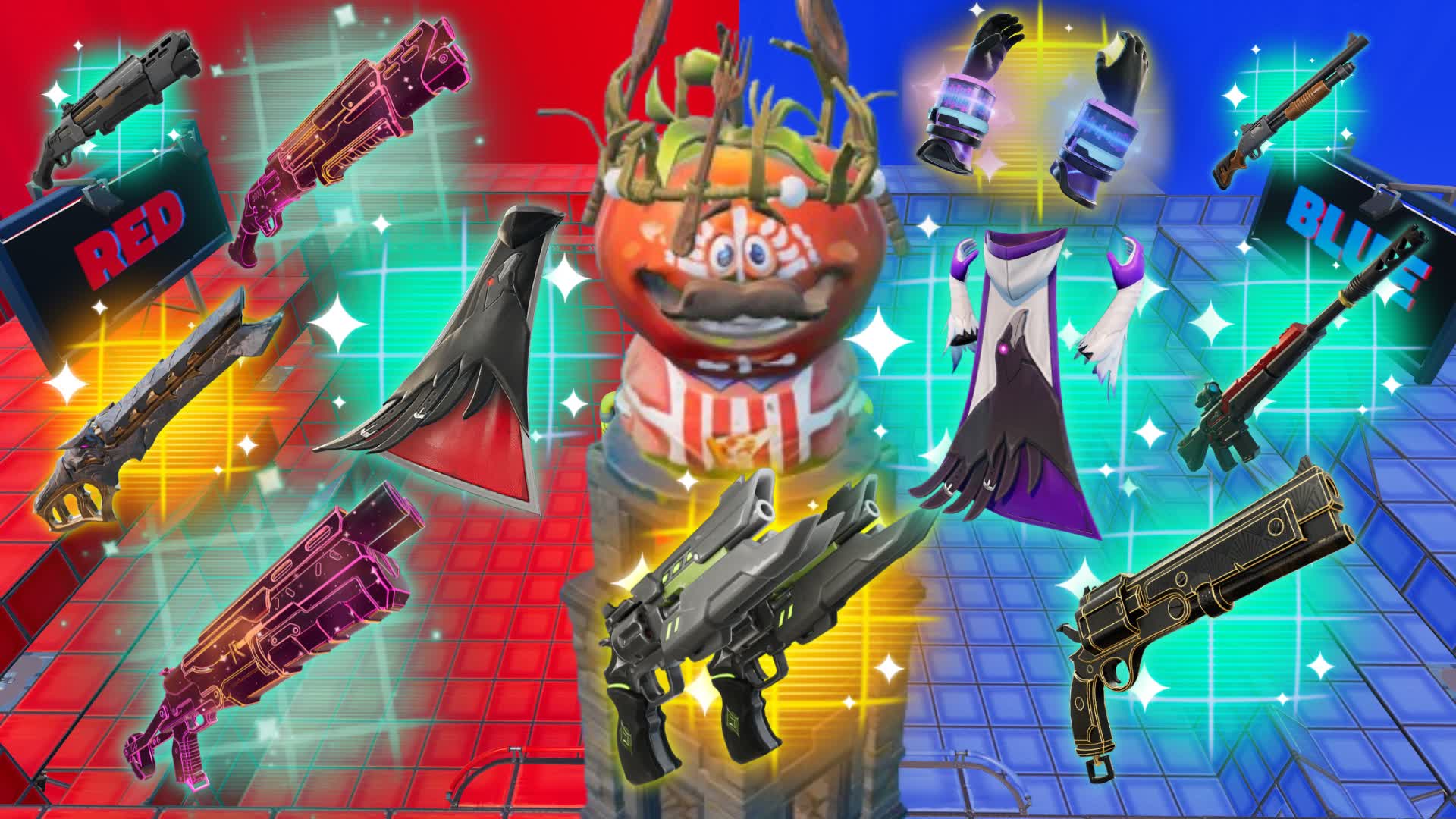 TOMATO TOWER  RED VS BLUE 🔴🔵
