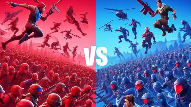 4v4 with Massive NPC Armies