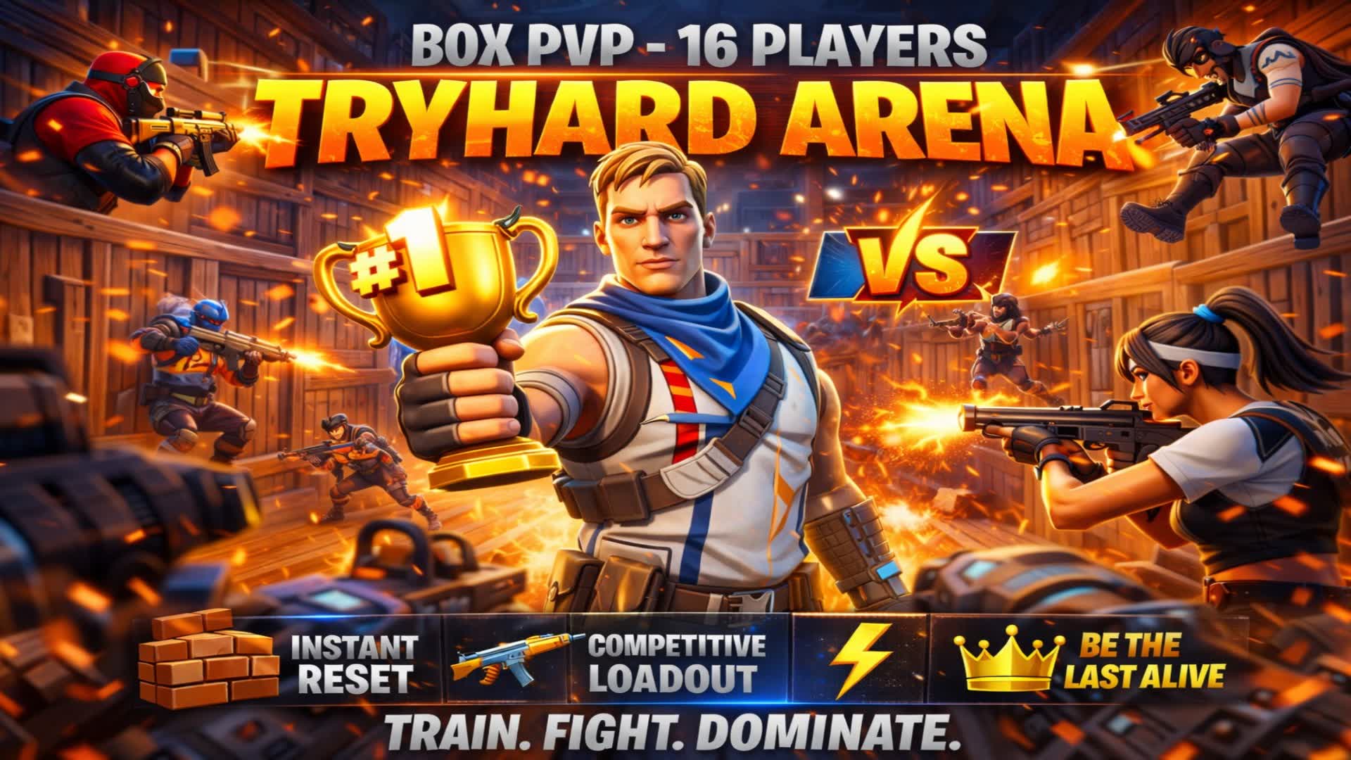 🔥TRYHARD ARENA🔥BOX PVP – 16 PLAYERS 📦