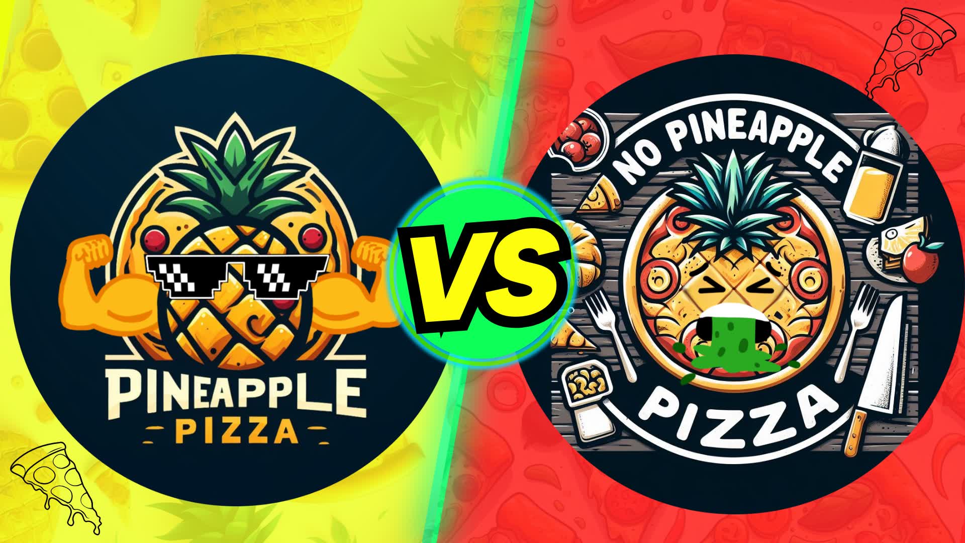 🍕 PINEAPPLE PIZZA🍍VS 🥓NORMAL PIZZA 🍕 525512533193 by markez_9