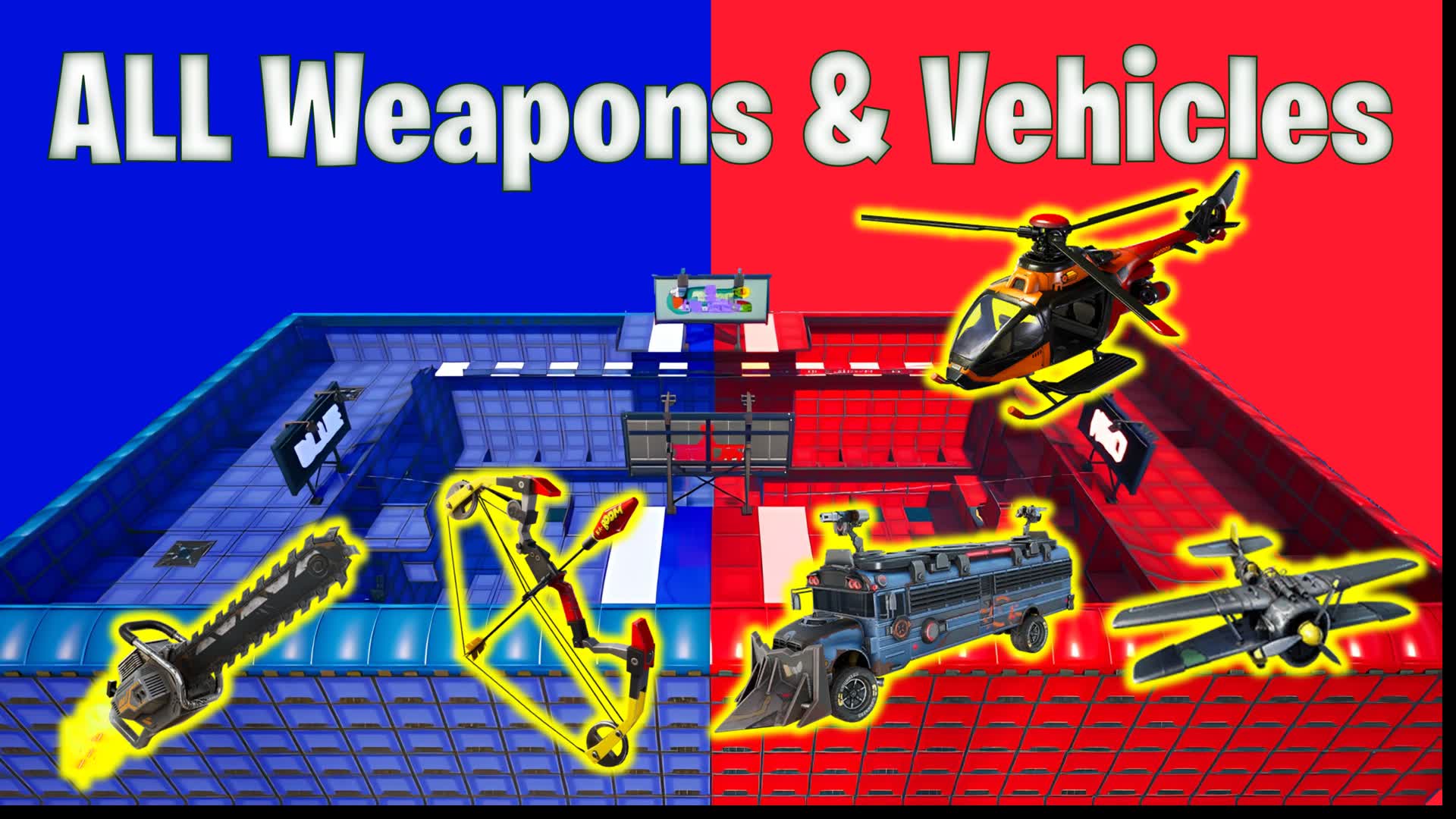 ALL WEAPONS RED VS BLUE 🔴🔵