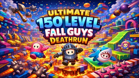 Ultimate 150+ level Fall Guys Parkour