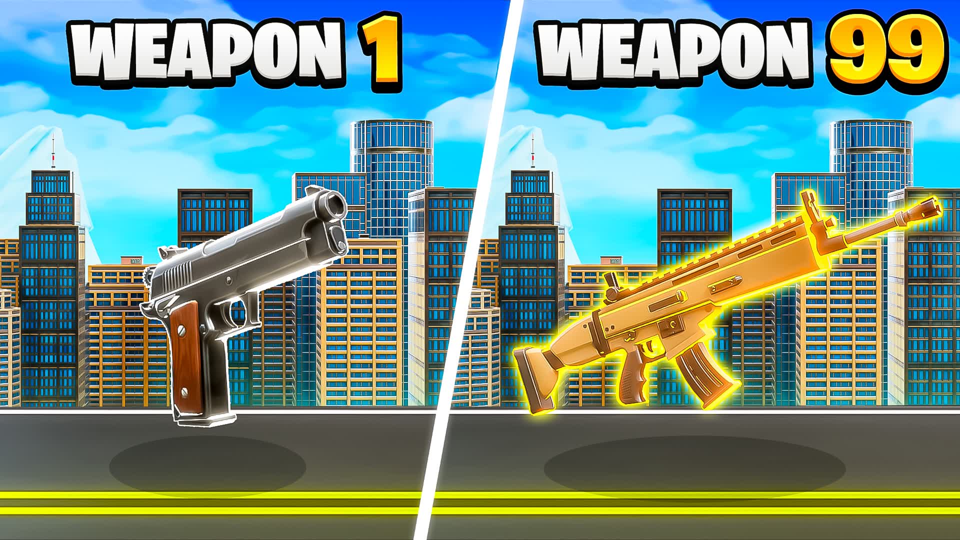 HAUNTED CITY RANDOM GUN GAME 🚓🚨