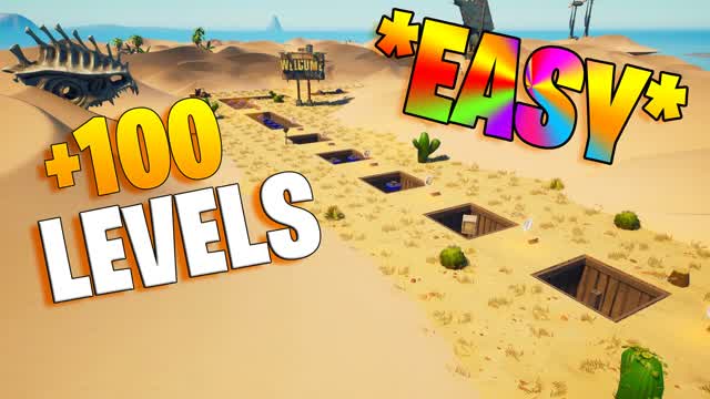 🔥100 LEVEL DESERT DEATHRUN🔥