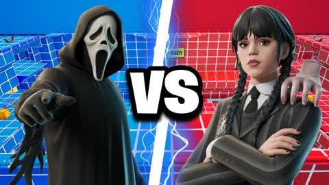 Ghost Face vs Wednesday Red vs blue 🔴🔵