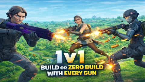 1v1 build or zero build with every gun