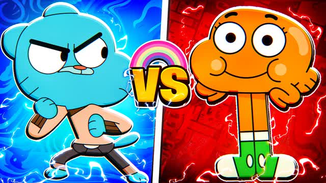 GUMBALL VS DARWIN 🔴 RED VS BLUE 🔵