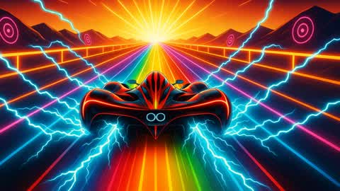 Giant Ramp : A Chill Rainbow race