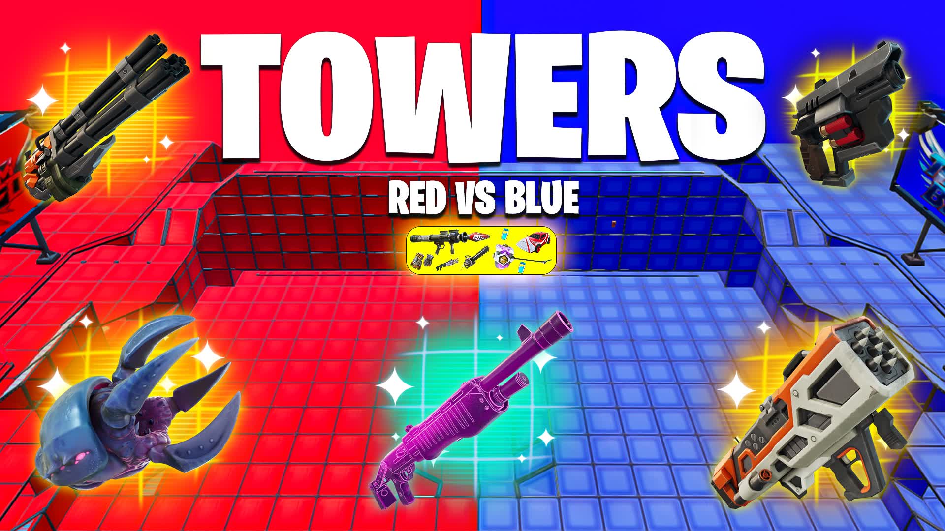 🔥 タワーライト赤対青 🔴🔵 6938-5068-1088 by kilr - フォート