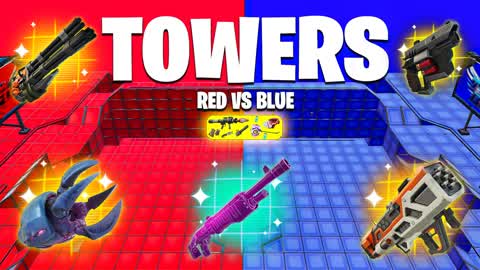 🔥TOWERS LIGHTS RED VS BLUE🔴🔵
