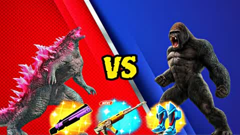 SUPER GODZILLA VS GORILLA CRAZY RVB
