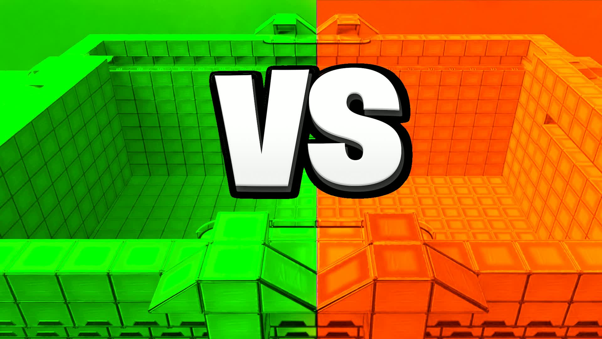 CRAZY GREEN VS ORANGE - Fortnite island 9788-0496-3608 by rocketsvscars