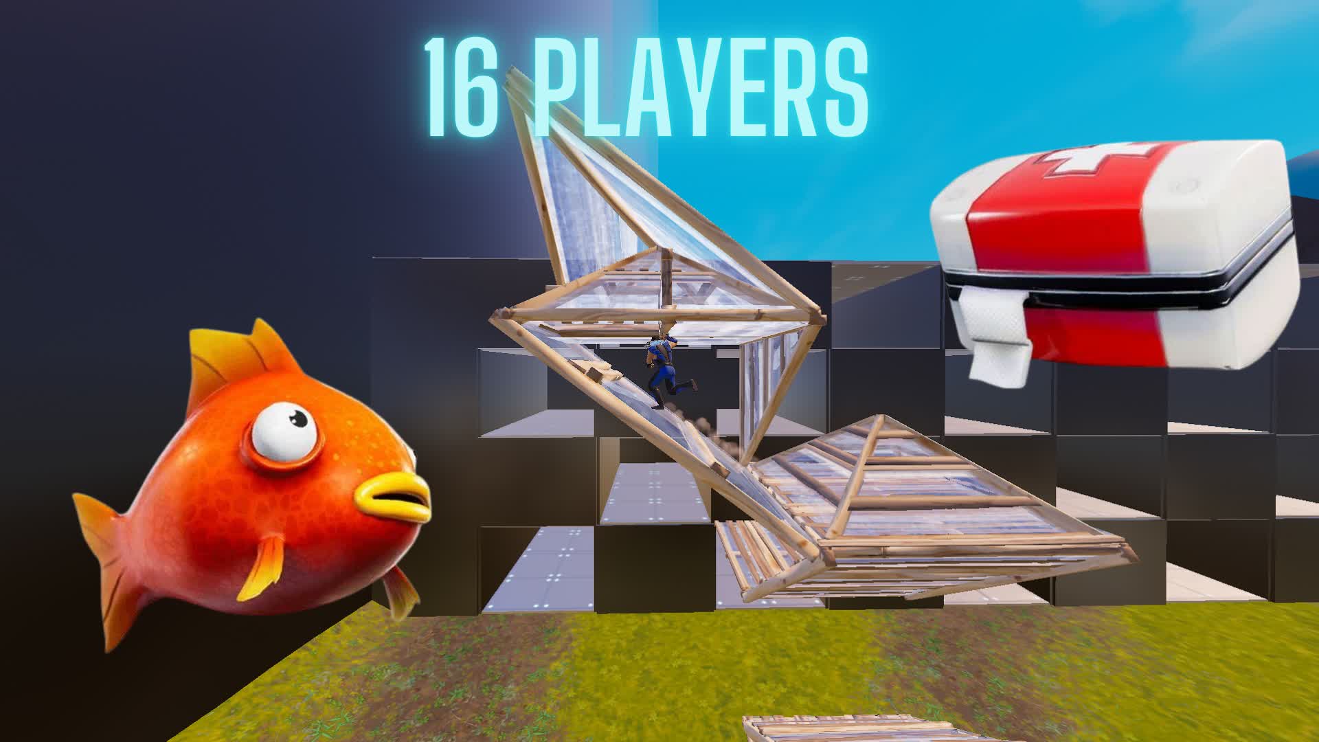 🐟🍎HEAL OFF ZONEWARS | 16 PLAYERS🐟🍎