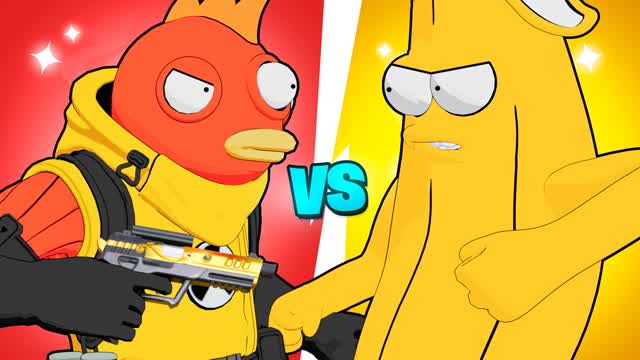 🔴FISHSTICK VS PEELY🍌 RED VS YELLOW