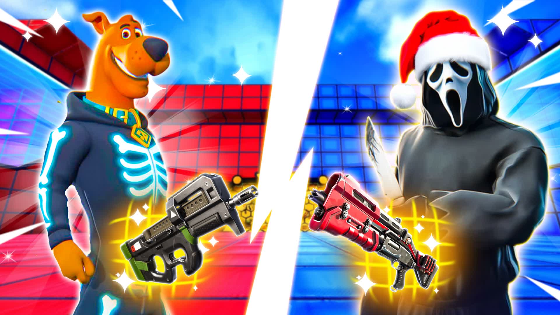 CRAZY HUNT3RS 2A👹 RED VS BLUE🔴🔵