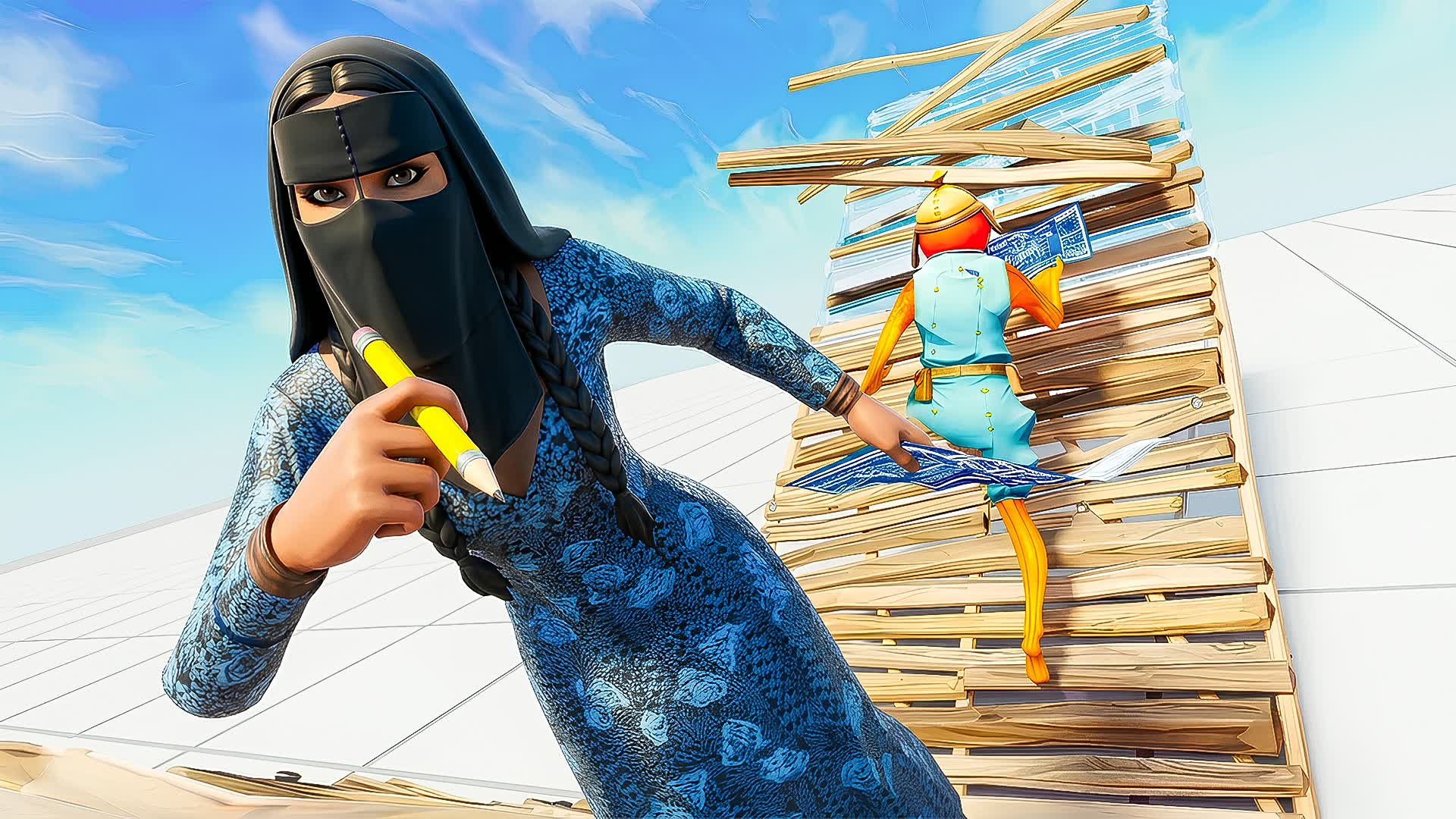 1V1 BUILD FIGHT [وضحى] ✏️